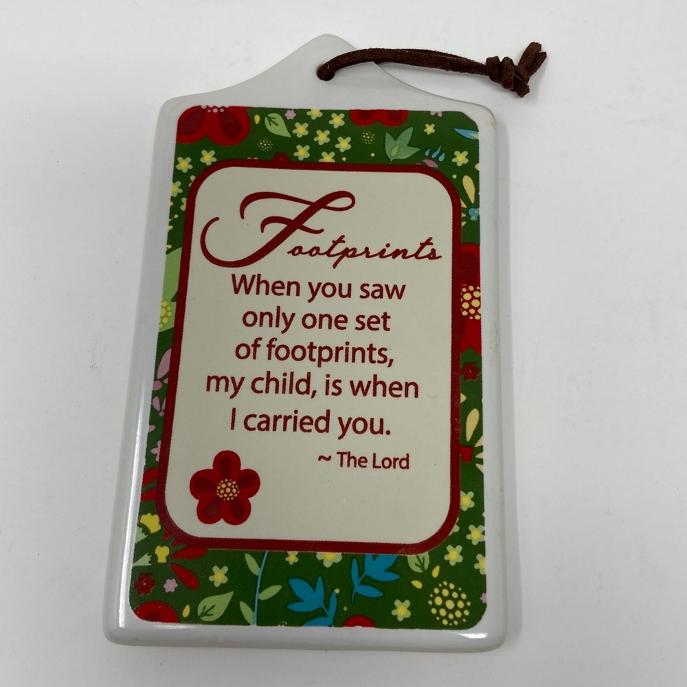 Footprints Mini Wall Plaque
